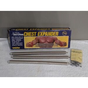 Vintage 1970s John Weider Chest Expander Exerciser Replacement Springs And Hooks
